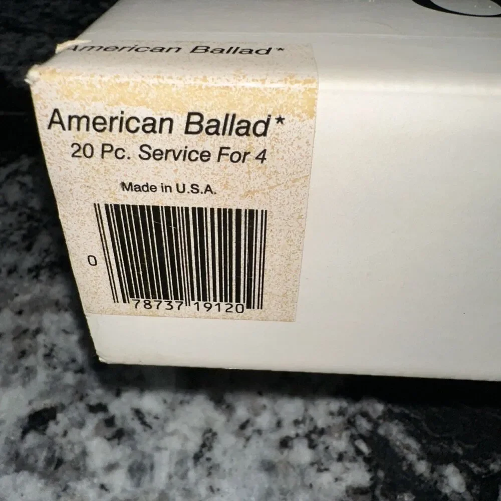 Vtg Oneida Rodgers Flatware Silverware American Ballad 20Pc Stainless USA NEW